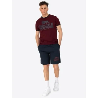 Afbeelding van Lonsdale Heren T shirt en shorts, normale pasvorm, donkergrijs/marineblauw, S