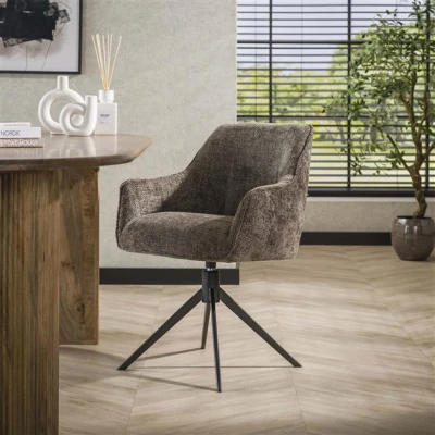 Afbeelding van Hoyz Collection Armstoel Pull Draaibaar 2 Stuks Rich Taupe