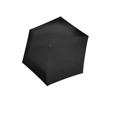 Afbeelding van Reisenthel Umbrella Pocket Mini Opvouwbare Paraplu ø 97 cm Signature Black Hotprint Zwart