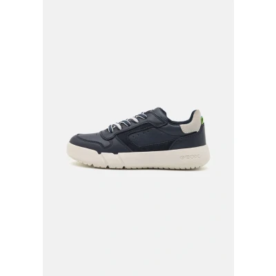 Afbeelding van Geox Hyroo Unisex Sneakers laag voor kinderen, Maat: 28, Navy/white Leer en imitatieleer