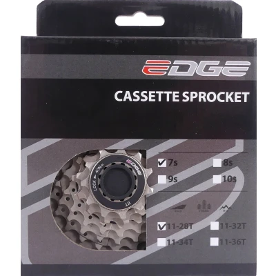 Afbeelding van Cassette 7 speed Edge CS M5007 11 28T zilver