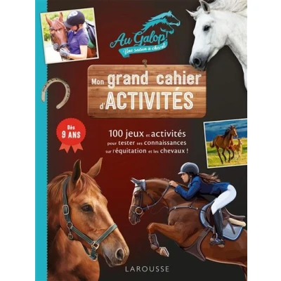 Image de Mon grand cahier d&#039;activités AU GALOP, spécial Chevaux