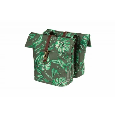 Afbeelding van Basil Ever Green Dubbele Fietstas 28 38 l Creme