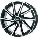 Afbeelding van ALUTEC 4 gat 15duim 108mm lichtmetalen Velg Singa mattschwarz Front poliert SIN60523P23 1
