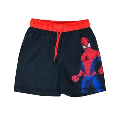 Afbeelding van Marvel Spiderman zwemshorts voor jongens van 2 tot 10 jaar, zwart.
