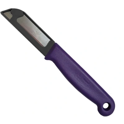 Afbeelding van Solingen Schilmesje RVS Glad 16 cm met &quot;Blade Cover&quot; Paars
