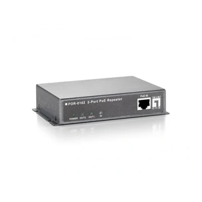 Afbeelding van LevelOne POR 0102: 2xRJ45 PoE Extender, 100m (Extender), Netwerk accessoires