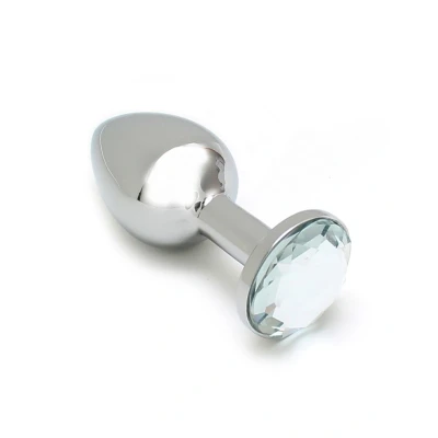 Afbeelding van Rimba Sofia Metalen Buttplug met Transparante Steen