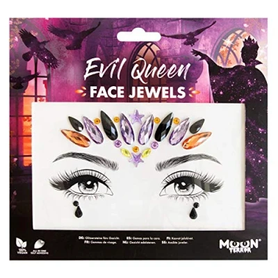 Afbeelding van Moon Creations Terror Evil Queen Gezicht Diamanten Sticker Multicolours
