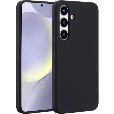 Afbeelding van Accezz Hoesje Geschikt voor Samsung Galaxy S25 Plus Siliconen Liquid Silicone Backcover MagSafe Zwart