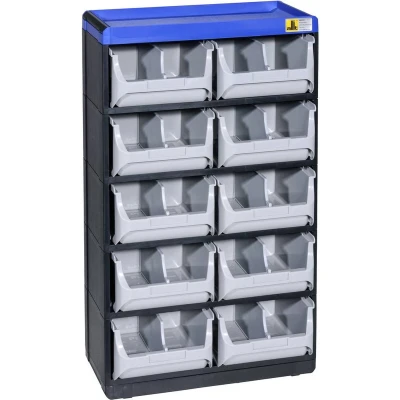 Afbeelding van Allit 464630 Opbergkast voor kleine onderdelen VarioPlus Pro 53/20 (b x h d) 300 525 165 mm Zwart, Grijs, Blauw 1