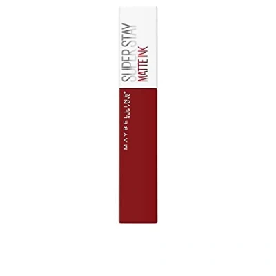 Image de Maybelline New York Encre à Lèvres Mat Velouté Longue Tenue Superstay Matte Ink SpiHardlinesd Teinte : Exhilarator NU (340)