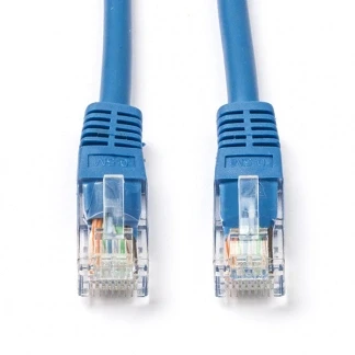 Afbeelding van Netwerkkabel Cat5e U/UTP 2 meter (100% koper, Blauw)