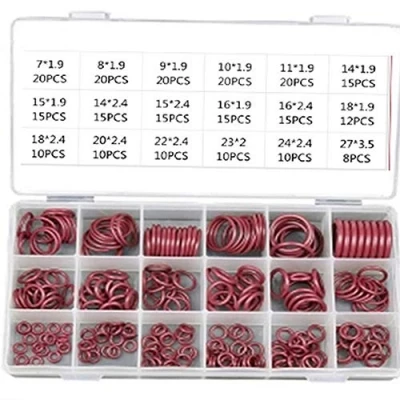 Afbeelding van BOOMBOOST HNBR O ring pakking assortiment rood rubber R134a R12 kit airconditioning systeem auto airconditioner