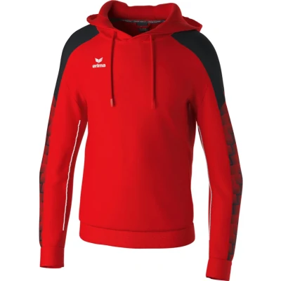 Afbeelding van Erima Evo Star Sweatshirt Met Capuchon Kinderen Rood / Zwart Maat: 128
