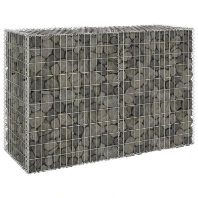 Afbeelding van Schanskorfmuur met deksels 150x60x100 cm gegalvaniseerd staal