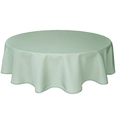 Afbeelding van Home Direct Kwaliteit Ronde Stof Tafelkleed 140 cm Saliegroen