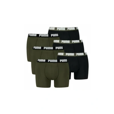 Afbeelding van Puma 6ER PACK Boxerbriefs, Heren, Maat: XXL, Schwarz grün