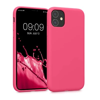 Afbeelding van kwmobile telefoonhoesje geschikt voor Apple iPhone 11 Hoesje smartphone Back cover in awesome pink