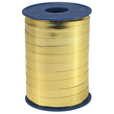 Afbeelding van C.E. Pattberg MEXICO Cadeaulint, goud metallic, 250 m bolduc voor verpakking, breedte 10 mm, decoratieve accessoires &amp; DIY, cadeaulint geschenken, elke gelegenheid