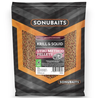 Afbeelding van Sonubaits Stiki Method Pellets 650g 4mm / Krill &amp; Squid