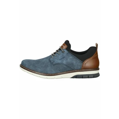 Afbeelding van Rieker Sportieve veterschoenen Baltik amaretto schwarz, Heren, Maat: 46, schwarz Kunststof/ textiel