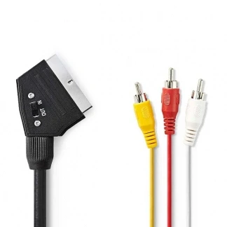 Afbeelding van 1 m Scart naar Composiet kabel