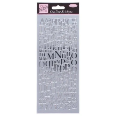 Image de Stickers Peel Off Chiffres 2 Argent