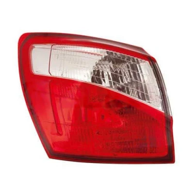 Afbeelding van ABAKUS 215 19L3L UE Achterlicht Links Buitenste deel PY21W, LED Rood Zonder lamphouder, gloeilamp NISSAN: Qashqai / Qashqai+2 I