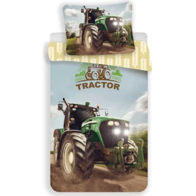 Afbeelding van Sweet Home Dekbedovertrek Tractor 140 x 200 cm / 70 90 Katoen