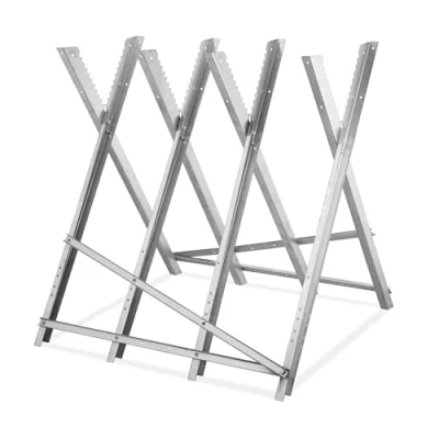Afbeelding van Relaxdays zaagbok staal 82x83x80 cm inklapbaar 150 kg