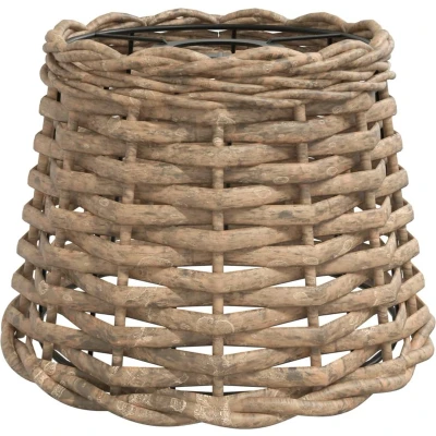 Afbeelding van Plafondlampenkap Ø20x15 cm wicker bruin