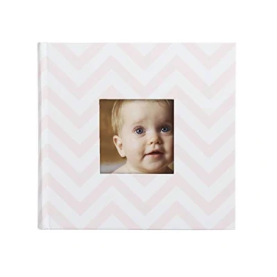 Afbeelding van Pearhead Fotoalbum, cadeau voor baby, doop of 50 pagina&#039;s, grijs met witte stippen