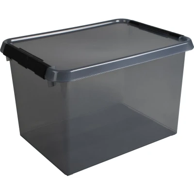 Afbeelding van Opbergbox Comfort 22 l Grijs Polypropyleen Kwantum