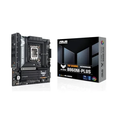 Image de ASUS TUF GAMING B860M PLUS carte mère micro ATX Socket LGA1851 B860 Chipset USB C 3.2 Gen 2x2, 2, 1, Gen2 2.5 Gigabit LAN graphique embarquée (unité centrale requise) audio HD (8 canaux)