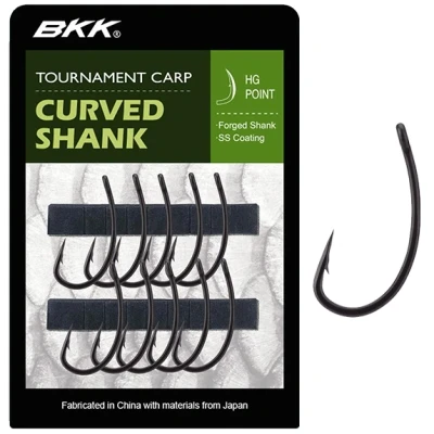 Afbeelding van BKK Curved Shank Karperhaak #4 (10pcs) Karperhaken