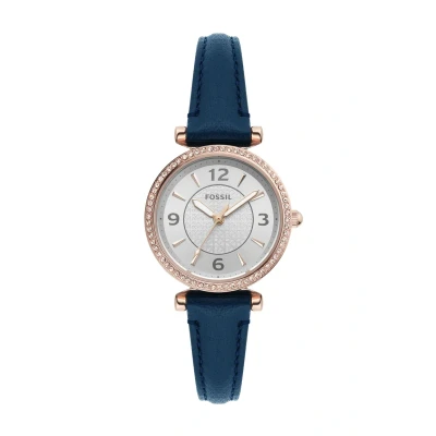Afbeelding van Fossil Analog Quarz Horloge, Dames, Maat: One Size, Blau