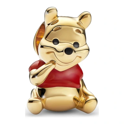 Afbeelding van Pandora Disney 925 Sterling Silver Winnie The Pooh Bear Charm 762212C01with14K Gold Plating