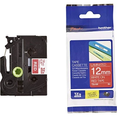 Afbeelding van Labelcassettes voor labelprinters Brother Breedte 12 mm