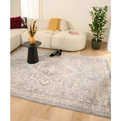 Afbeelding van Vintage Vloerkleed Classic Bernard Lichtblauw 160x230 Cm