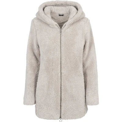 Afbeelding van Urban Classics Ladies Sherpa Jacket Winterjas, Dames, Maat: Large, Sand