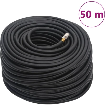 Afbeelding van vidaXL Luchtslang hybride 0,6&#039;&#039; 50 m rubber en PVC zwart