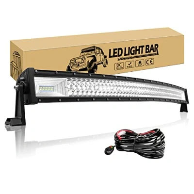 Afbeelding van Willpower 107CM 540W Gebogen Led Lichtbalk 12V verlichting Bar Met kabelboom Rijdende Offroad Lichten Mistlamp Werklampen Light Voor Vrachtwagen Tractor Auto Boot 4x4