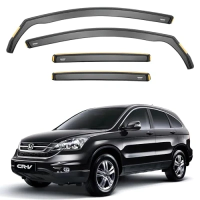 Afbeelding van ISPEED Set van 4 windschermen voor Honda CRV MK3 2007 2012 5 deurs SUV, houd je auto geventileerd in de regen, vermindert windturbulentie, getint