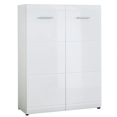 Afbeelding van Schoenenkast Adana 120 cm hoog wit
