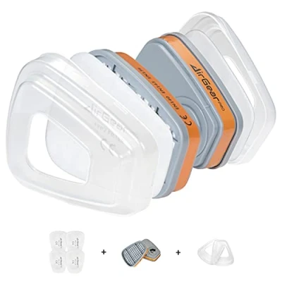 Afbeelding van AirGearPro F 500 filters voor adembeschermingsmasker, herbruikbaar, G 500/M 500, stofdicht, anti gas schilderen, werken, knutselen, schuren