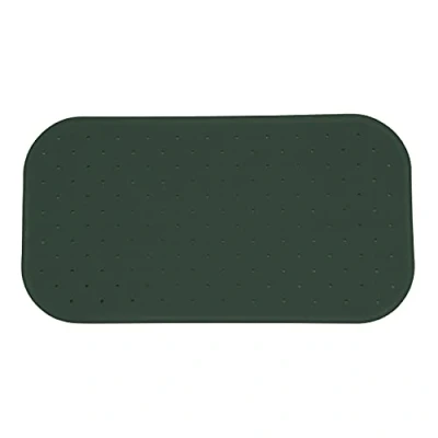 Afbeelding van MSV Douche/bad anti slip mat badkamer rubber groen 36 x 65 cm met zuignappen