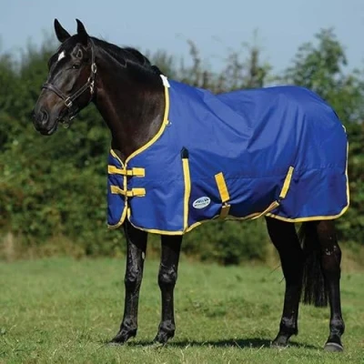 Image de Weatherbeeta Comfitec Classic Standard Neck Medium Bleu/Citron 155/205