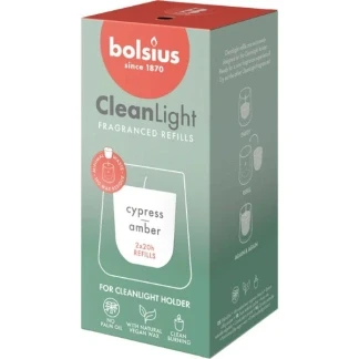 Afbeelding van Cleanlight navulling Cypress &amp; Amber 2 stuks Bolsius
