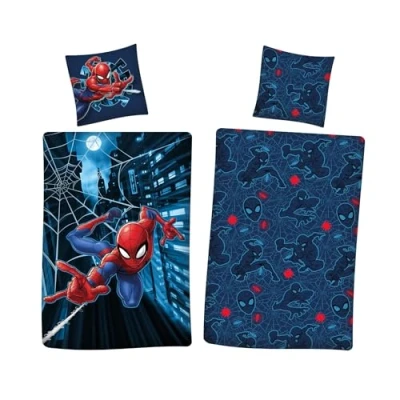 Afbeelding van Aymax Spiderman Flanellen beddengoed 80 x cm + 135 200